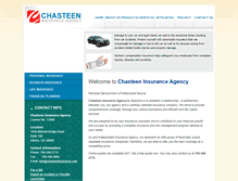 Tablet Screenshot of chasteeninsurance.com